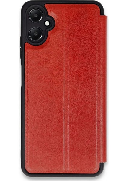 Newface Samsung Galaxy A05 Kılıf Flip Cover - Kırmızı