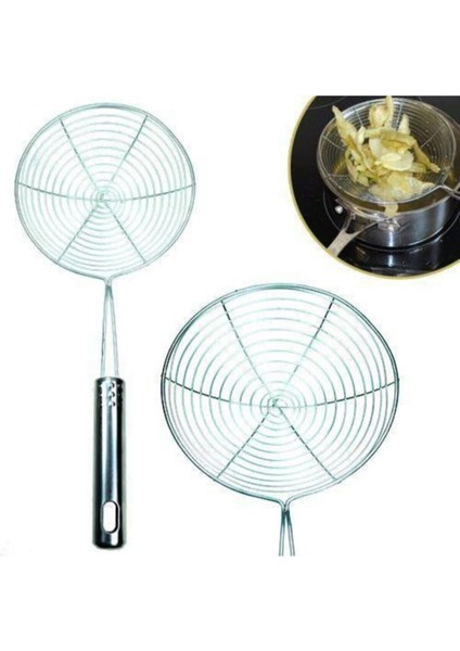 Iki Adet Turuncu Metal Tel Kevgir, Sebze ve Kızartma Için Kullanışlı Set fiyatları