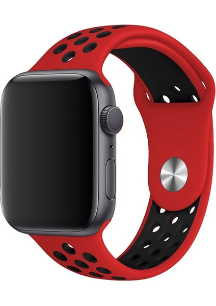 Apple Watch Series 6 42 MM Fileli Kordon Kırmızı-Siyah fiyatları