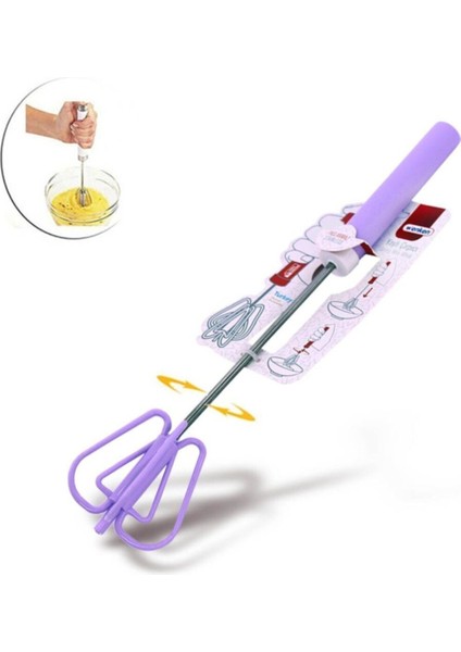 Mor Yaylı Çırpıcı, Dayanıklı ve Şık Mutfak Gereciği