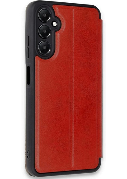 Newface Samsung Galaxy A35 5g Kılıf Flip Cover - Kırmızı modelleri