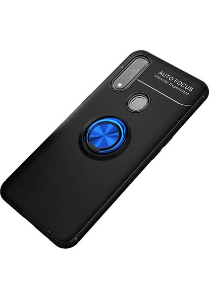 Oppo A31 Kılıf Yüzüklü Standlı Renkli Kırılmaz Esnek Silikon Ravel Silikon Kapak