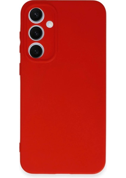 Newface Samsung Galaxy S24 Fe Kılıf Nano Içi Kadife Silikon - Kırmızı fırsatları