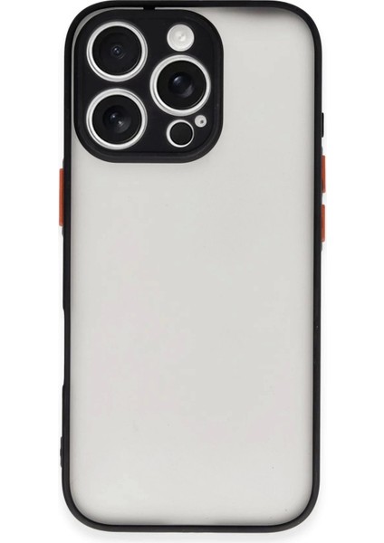 Newface iPhone 16 Pro Max Kılıf Montreal Silikon Kapak - Siyah