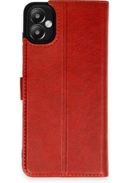 Newface Samsung Galaxy A05 Kılıf Trend S Plus Kapaklı Kılıf - Kırmızı