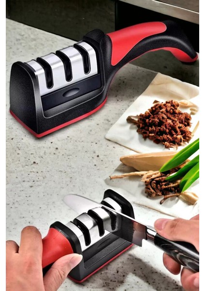 Çelik Bıçak ve Makas Bileme Aleti, Elmas Uçlu, Çok Açılı, Pratik Kullanım