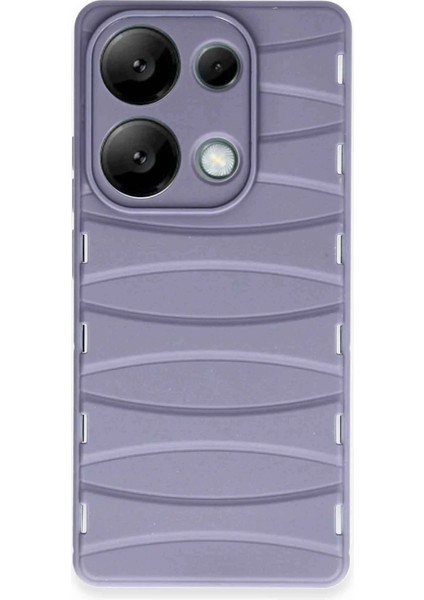 Newface Xiaomi Redmi Note 13 Pro 4g Kılıf Bibercas Silikon Kapak - Lila