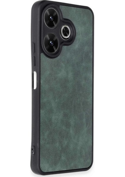 Newface Xiaomi Redmi 13 4g Kılıf Aras Deri Kapak - Koyu Yeşil fiyatları