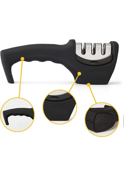 Elmas Bıçak Bileme Aleti, Ergonomik Sap, 3 Açılı, Pratik ve Dayanıklı fiyatları