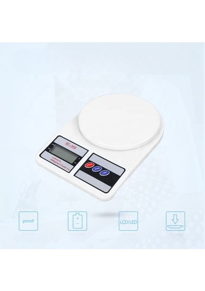 LCD Ekranlı 10 kg Dijital Mutfak Terazisi, Hassas Tartım Için Ideal fırsatları