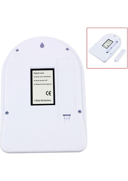 LCD Ekranlı 10 kg Dijital Mutfak Terazisi, Hassas Tartım Için Ideal