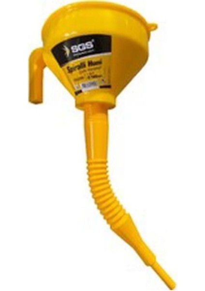 Süzgeçli Plastik Huni 140 Mm, Katlanabilir ve Hortumlu, Kullanışlı ve Dayanıklı