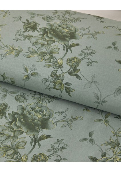 Rosy Glow Pamuk Tek Kişilik Nevresim Takımı 160X220 cm Yeşil fırsatları