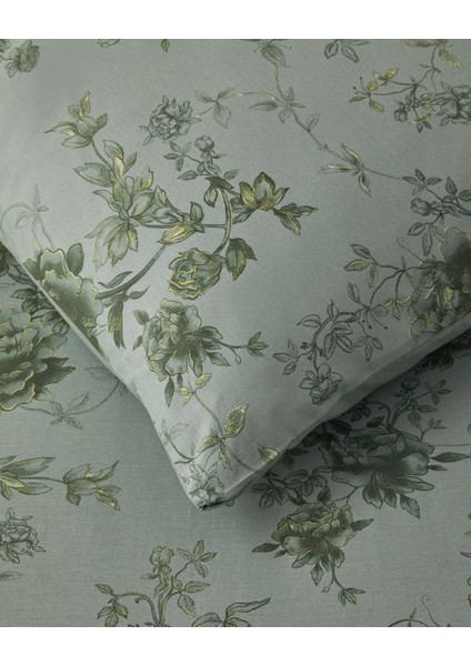 Rosy Glow Pamuk Tek Kişilik Nevresim Takımı 160X220 cm Yeşil indirimleri