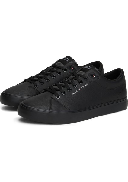 Koyu Siyah Erkek Sneaker Th Hı Vulc Core Low Lth Iı Ess