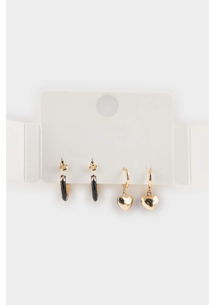 Kadın 2'li Kalpli Küpe F6846AXNS modelleri