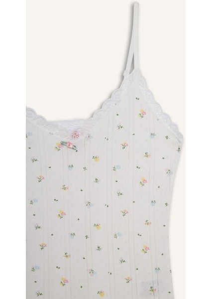 Pamuklu Desenli Atlet-Fall in Love F6052AX25AU fiyatları