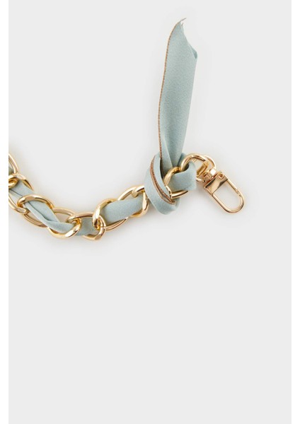 Kadın Mavi Kurdeleli Gold Charm Anahtarlık F6963AXNS fiyatları