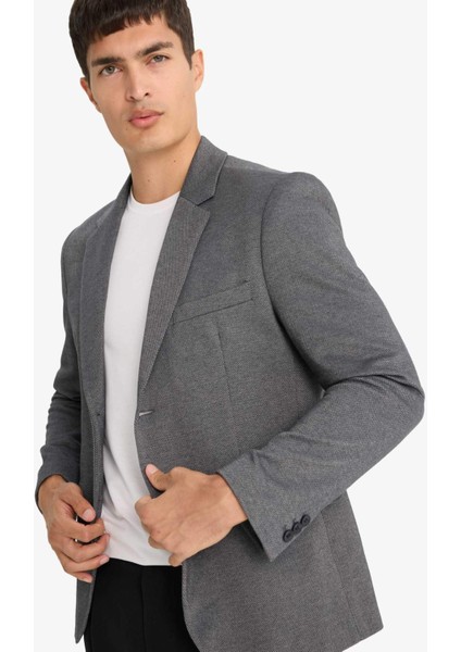 Slim Fit Dar Kesim Blazer Ceket F7690AX25AU fırsatları