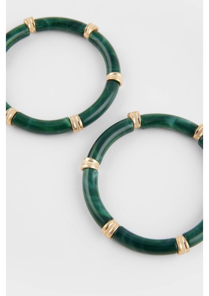 Kadın 2'li Yeşil Taşlı Bilezik F6755AXNS modelleri