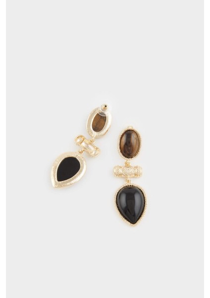 Kadın Taşlı Gold Küpe F6751AXNS modelleri