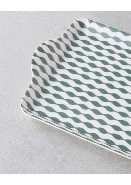 Mossica Melamin Tepsi 24X14 cm Yeşil modelleri