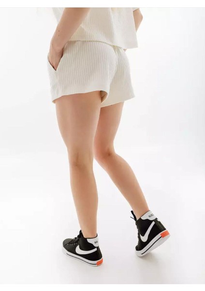 Sportswear Fitilli Jarse Kadın Şort modelleri