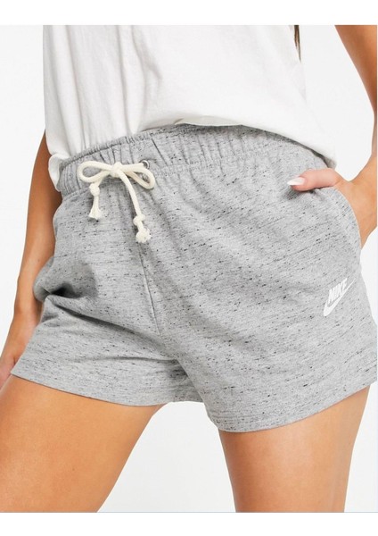 Fleece Standat Kesim Kadın Gri Spor Şort fiyatları