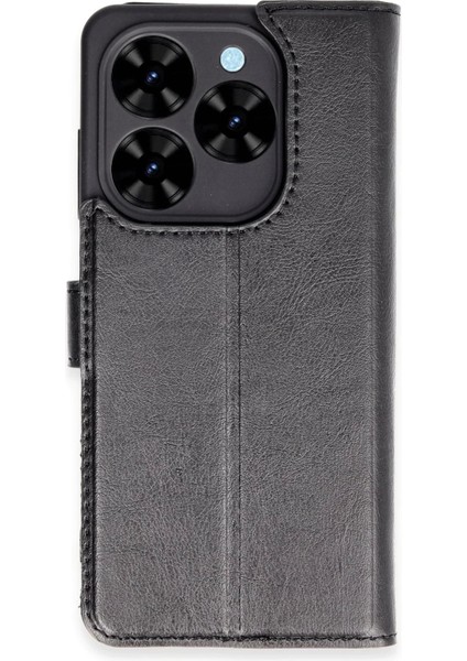 Newface Tecno Spark Go 2024 Kılıf Trend S Plus Kapaklı Kılıf - Siyah