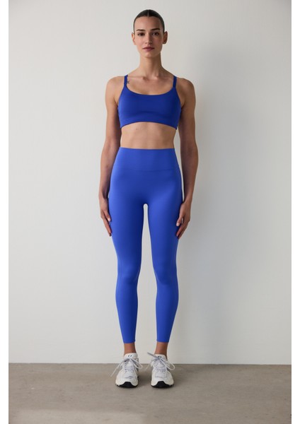 Saks Mavisi Hafif Destek Spor Sütyeni modelleri