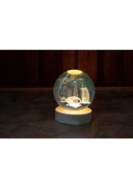 Dubai Temalı LED Gece Lambası ve Dekoratif Kar Küresi fiyatları