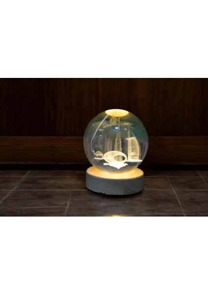 Dubai Temalı LED Gece Lambası ve Dekoratif Kar Küresi modelleri