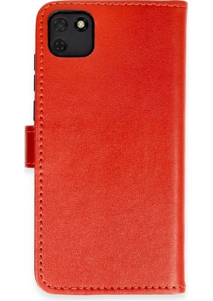 Newface Huawei Y5P Kılıf Trend S Plus Kapaklı Kılıf - Kırmızı