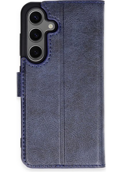 Newface Samsung Galaxy S24 Kılıf Trend S Plus Kapaklı Kılıf - Lacivert