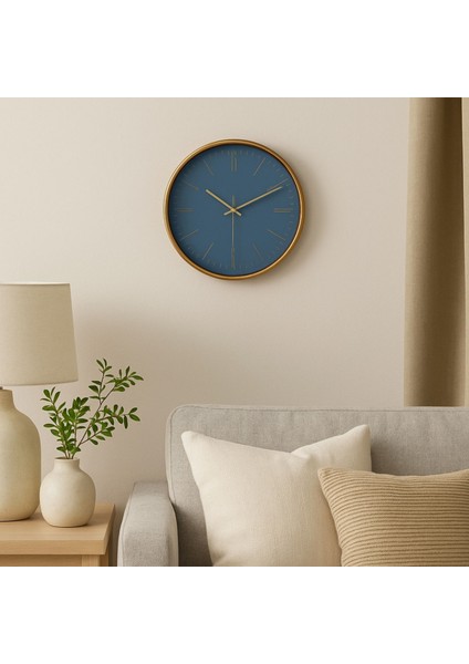 Albert 29,5 cm Duvar Saati Mavi-Gold fiyatları