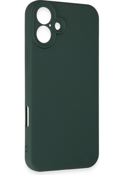 Newface iPhone 16 Plus Kılıf First Silikon - Koyu Yeşil modelleri