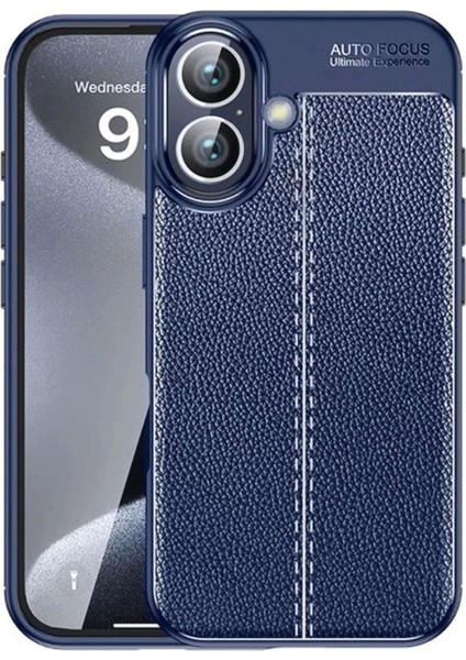 Newface iPhone 16 Plus Kılıf Auto Focus Kapak - Lacivert