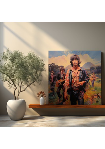 Rolling Stones Kanvas Tablo - Rock Grubu Rolling Stones'un Ilham Veren Tasarımıyla Özel Kanvas Duvar Sanatı fiyatları