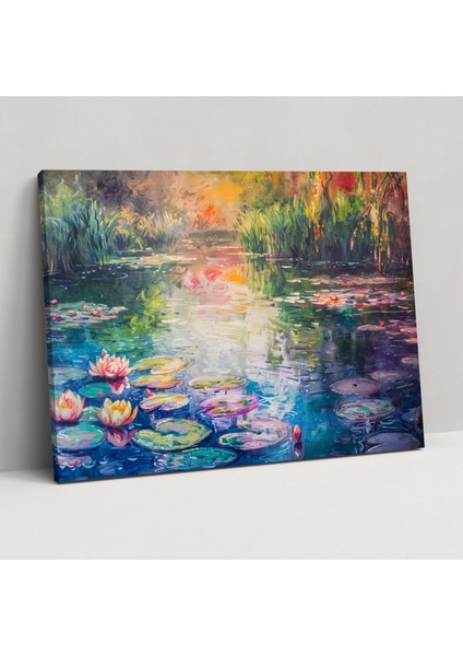 Claude Monet'in Büyüleyici Su Bahçesi Duvar Dekorasyonu - Duvar Dekorasyonu Kanvas Tablo Sanatı
