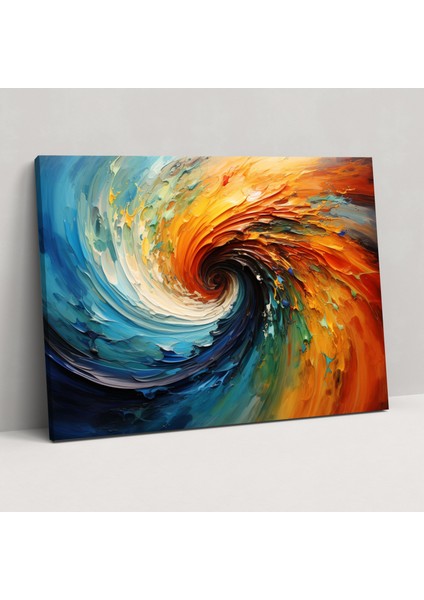 Hipnoz Kanvas Tablo - Ev Dekorasyonu Duvar Sanatı Hipnotik Spiral