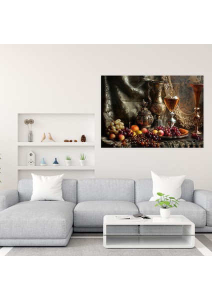 Rembrandt Zarif Natürmort Kanvas Tablo - Ev Dekorasyonu Duvar Dekorasyonu Kanvas Duvar Sanatı modelleri