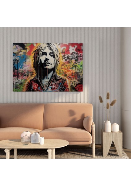 Kurt Cobain Duvar Sanatı - Kanvas Tablo Duvar Dekorasyonu Ev Dekorasyonu modelleri