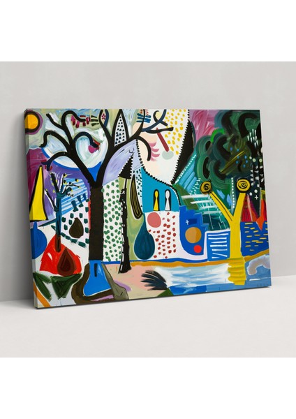 Pablo Picasso'nun Gerçeküstü Manzara Kanvas Tablosu - Duvar Sanatı Pablo Picasso