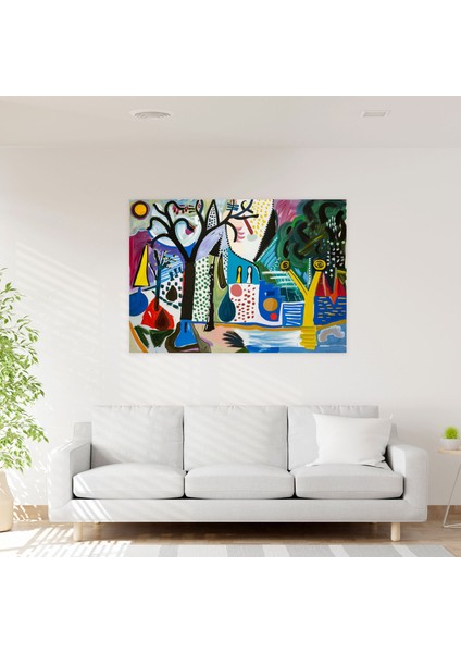 Pablo Picasso'nun Gerçeküstü Manzara Kanvas Tablosu - Duvar Sanatı Pablo Picasso fiyatları
