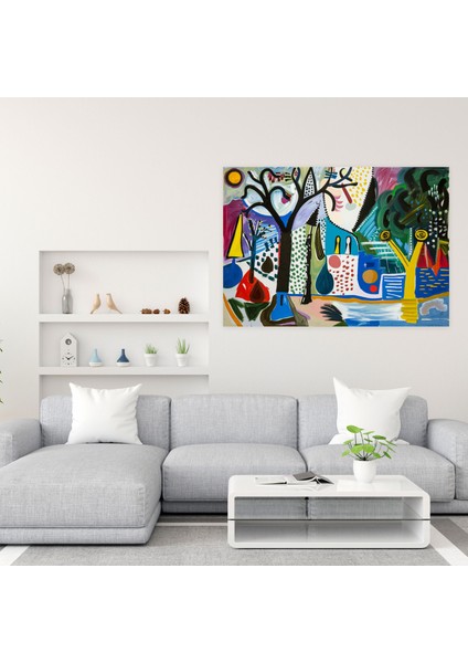 Pablo Picasso'nun Gerçeküstü Manzara Kanvas Tablosu - Duvar Sanatı Pablo Picasso modelleri