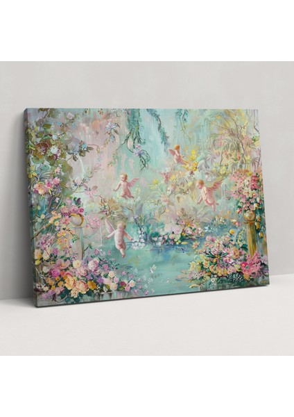 Oyuncu Rococo Tarzı Resim Kanvas Tablo - Duvar Sanatı Kanvas Tablo Duvar Dekorasyonu