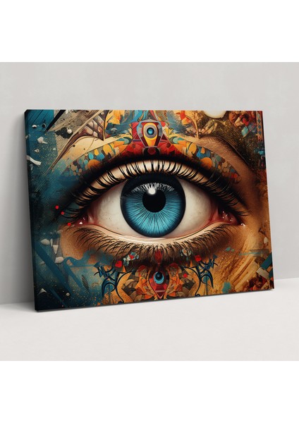 Hipnoz Duvar Sanatı - Hipnoz Ev Dekorasyonu Kalediskop Dijital Kolaj Sanat Eseri