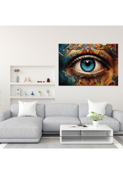 Hipnoz Duvar Sanatı - Hipnoz Ev Dekorasyonu Kalediskop Dijital Kolaj Sanat Eseri fiyatları