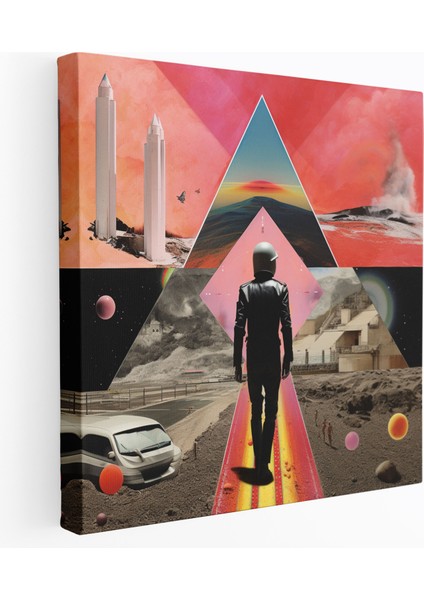 Pink Floyd Kanvas Tablo - Kolaj Sanat Duvar Dekorasyonu