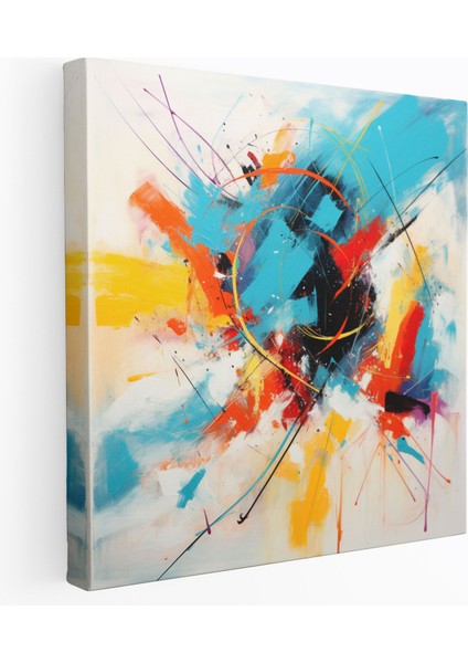 Müthiş Soyut Kanvas Tablo - Çağdaş Resim Duvar Sanatı
